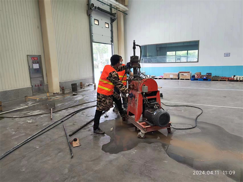 屯溪厂房地面下沉塌陷注浆加固施工